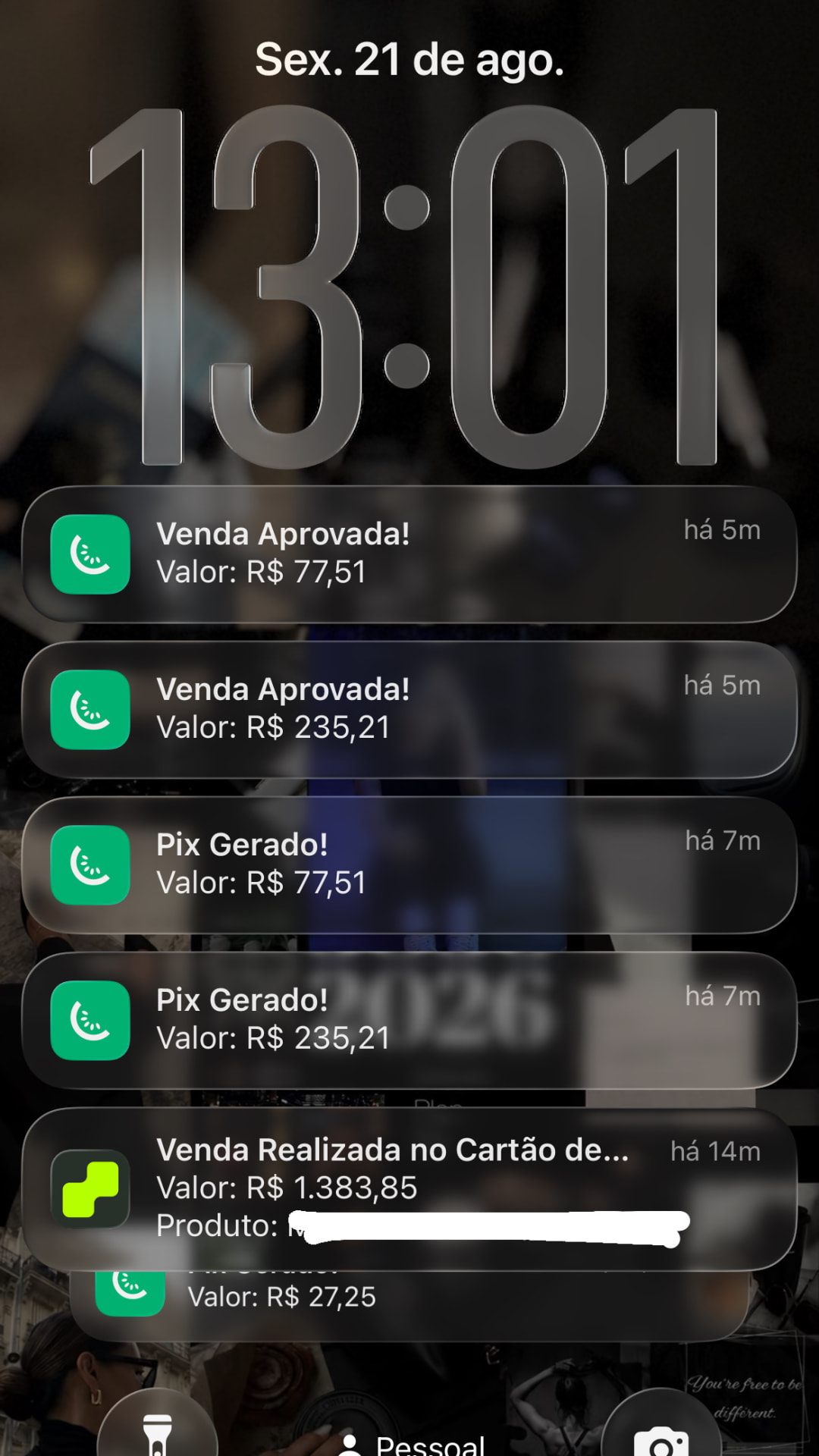 Notificação de venda aprovada