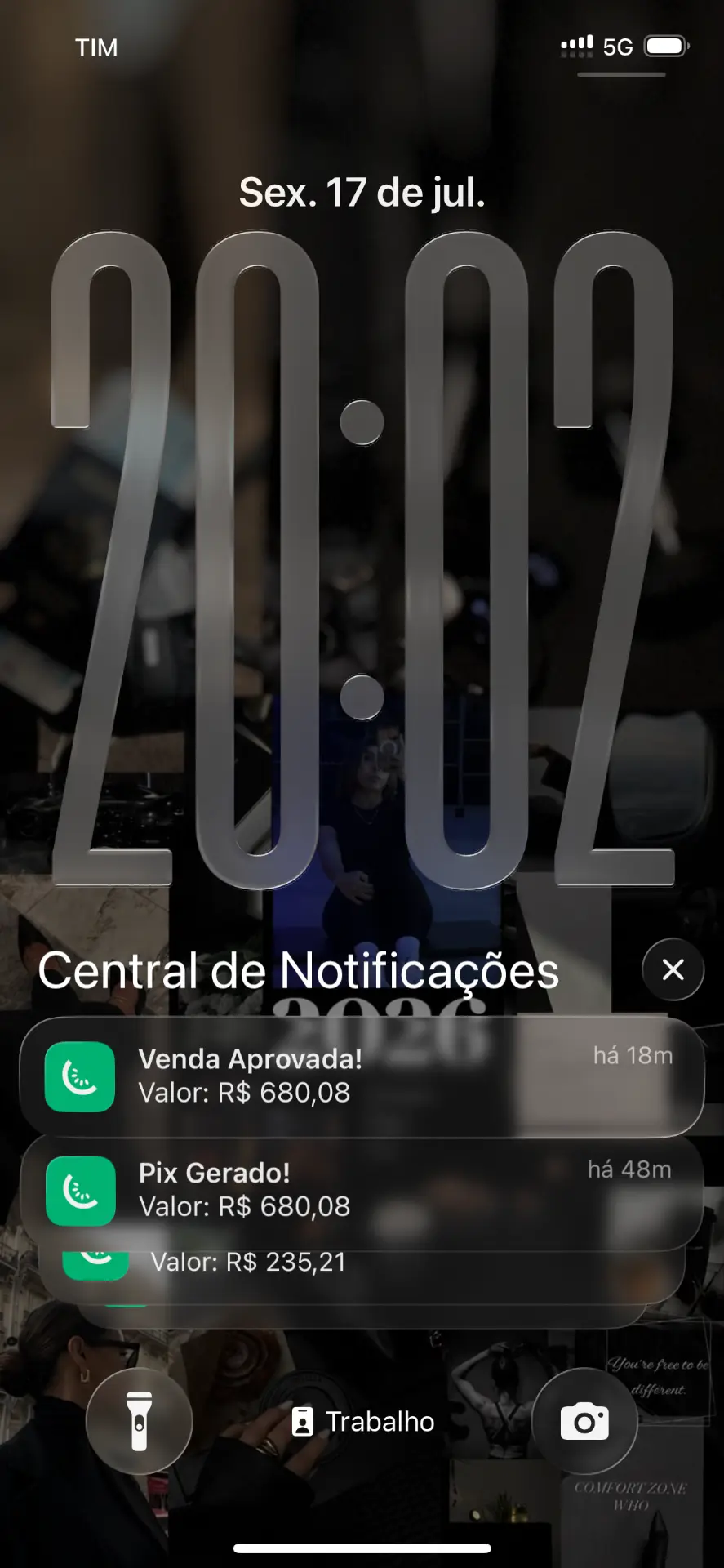 Notificação de venda aprovada