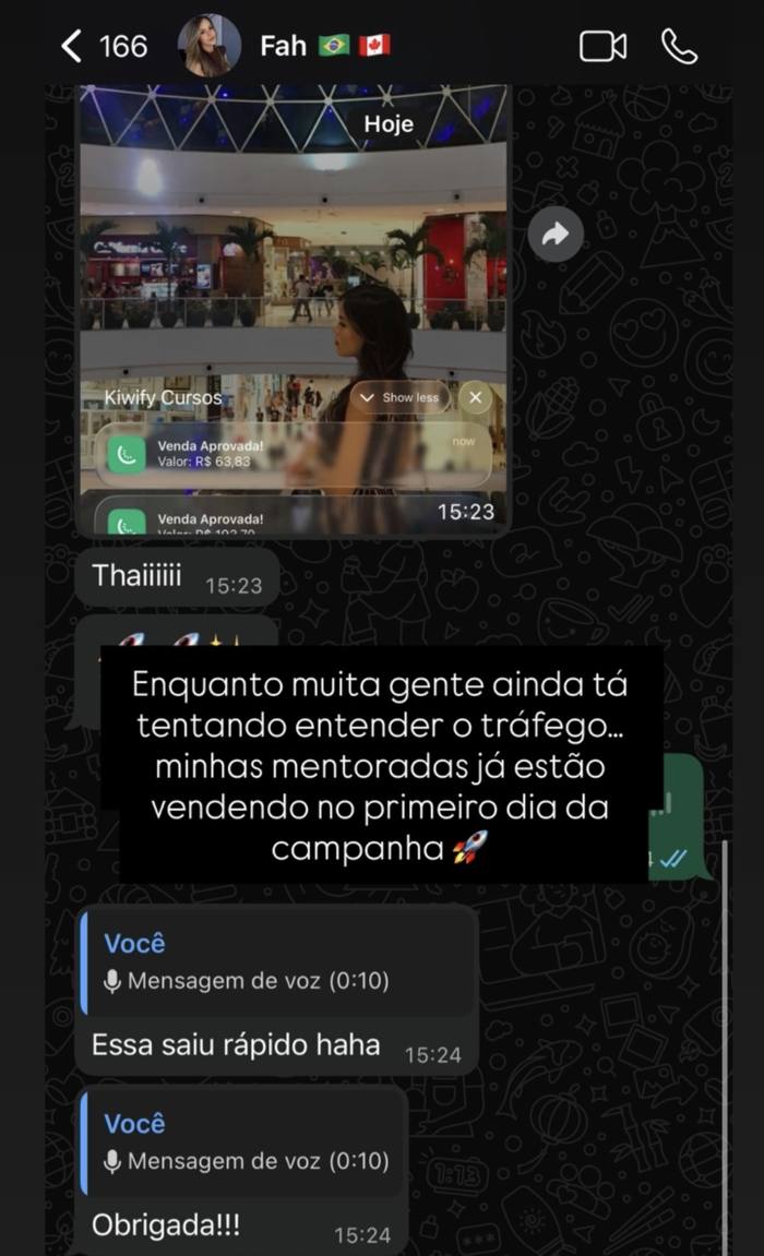 Print de acompanhamento diário